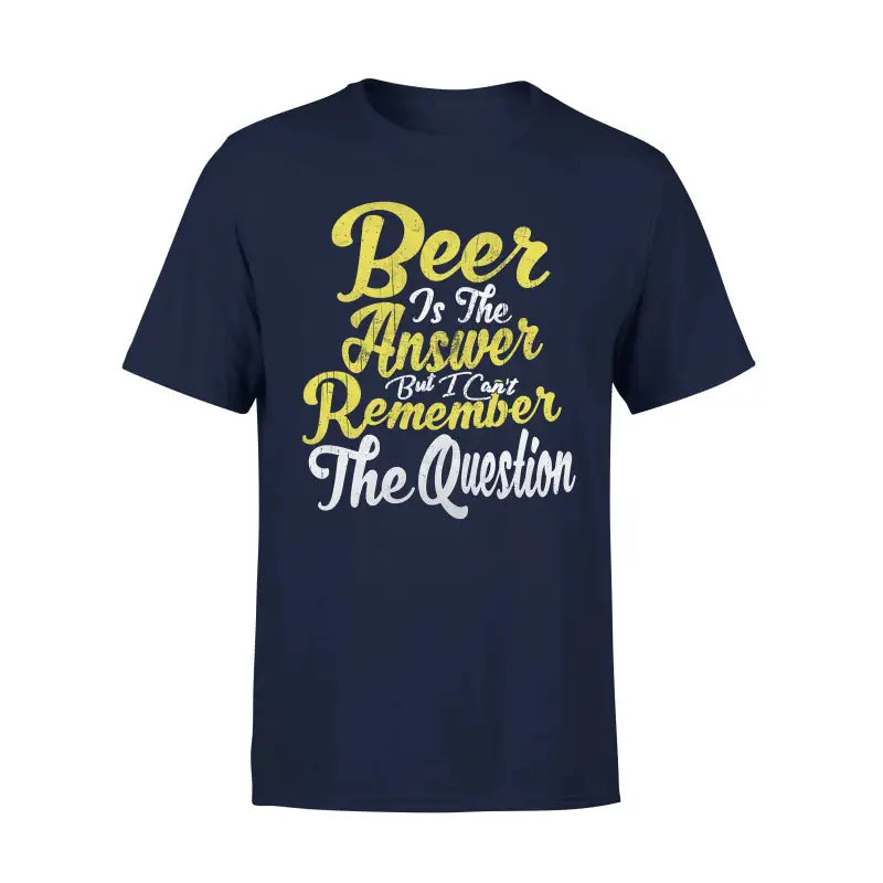 Biervereinigung Herren T - Shirt BEER IS THE ANSWER - S / Navy