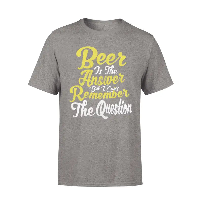Biervereinigung Herren T - Shirt BEER IS THE ANSWER - S / Sports Grey