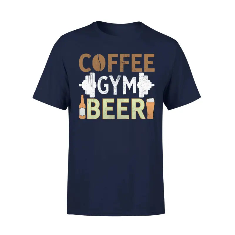 Biervereinigung Herren T - Shirt COFFEE GYM BEER - S / Navy