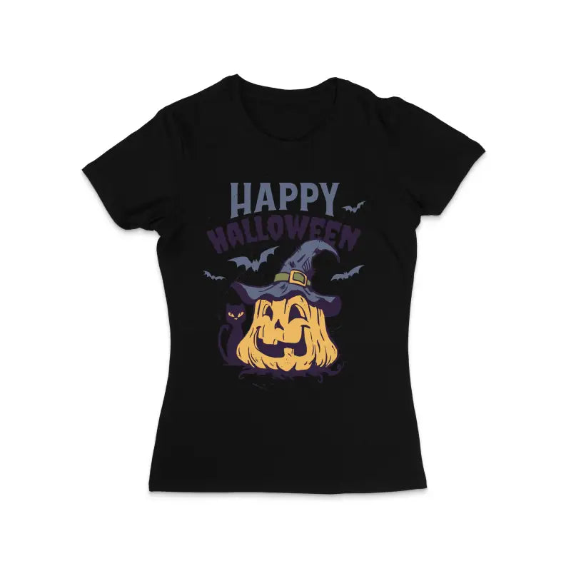 Happy Halloween Damen T - Shirt - S / Schwarz