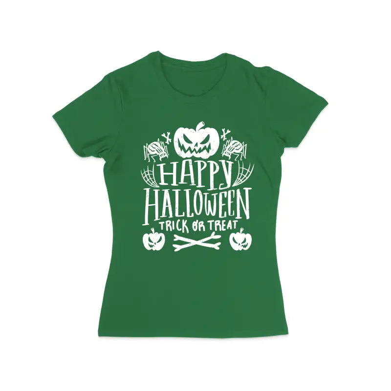 Happy Halloween trick or treat Damen T - Shirt - S / Grün