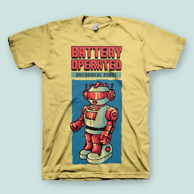 Vintage 80’s Robot Herren T - Shirt - XS