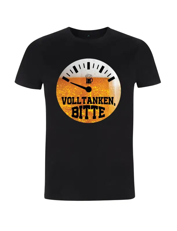 Volltanken BITTE Bierspruch Herren T - Shirt - S / Schwarz
