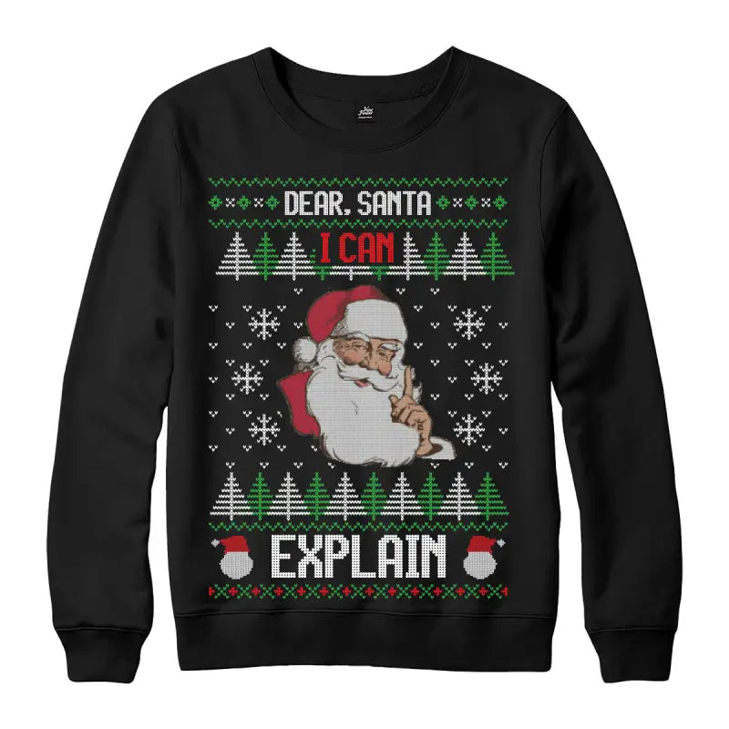 Weihnachtspullover Dear Santa Explain Ugly Christmas Sweater - XS