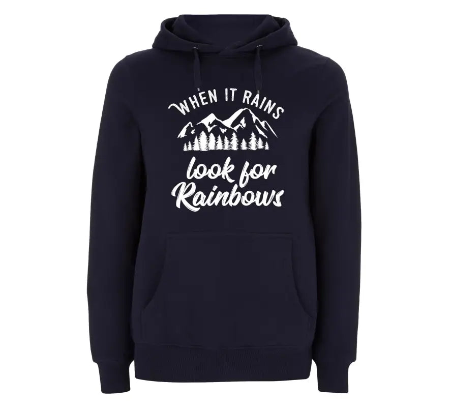 When it rains look for rainbows v2 Hoodie Unisex - XS / Navy