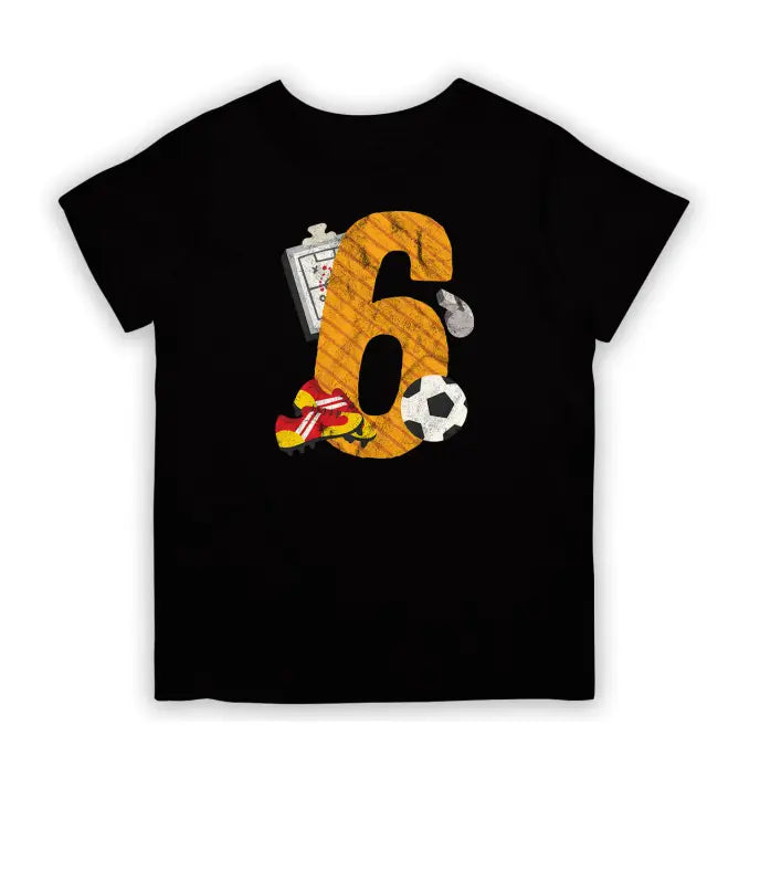 6 Jahre Geburtstag T - Shirt Kinder - 104 - 110 / Schwarz