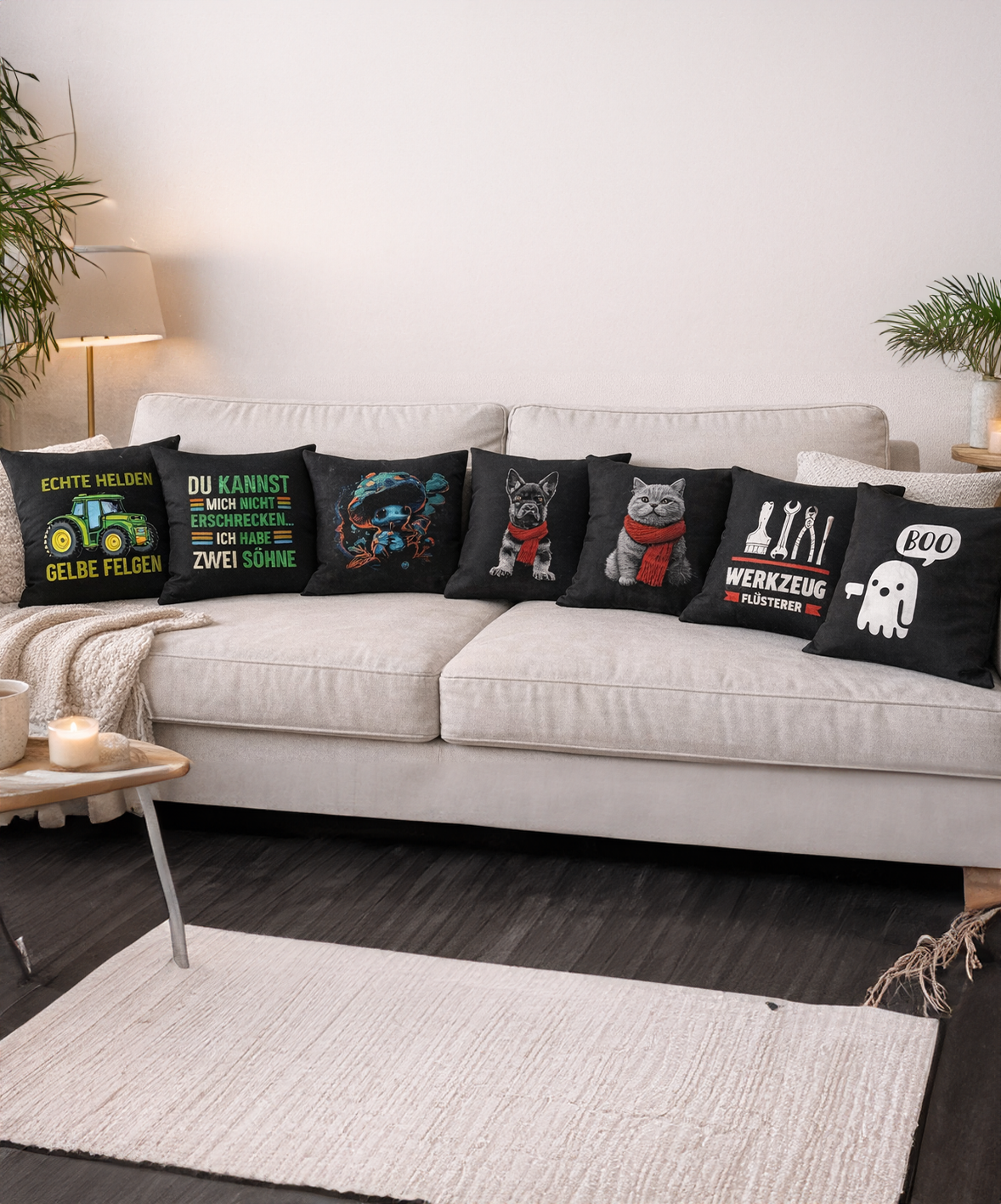 Weiches Kissen mit Füllung