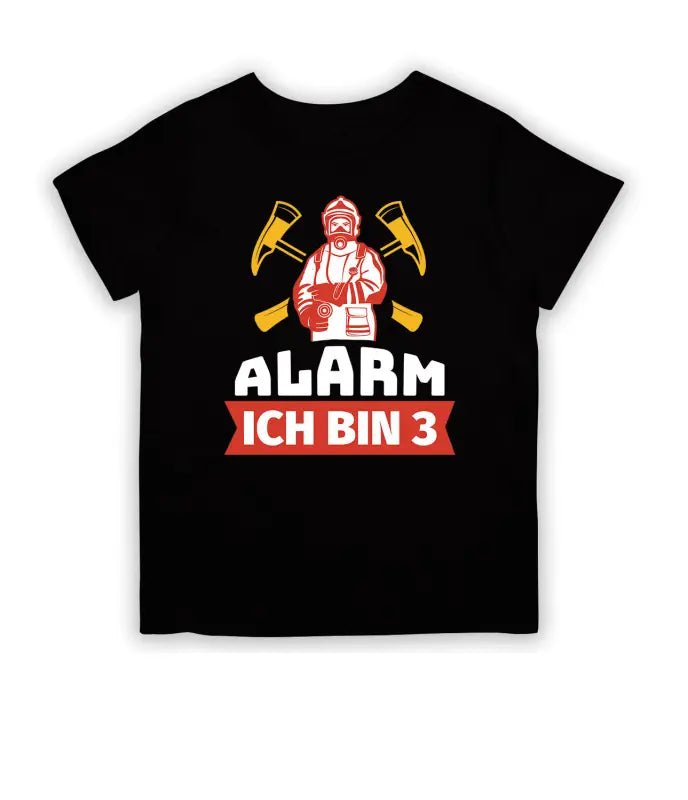 Alarm Ich Bin 3 Feuerwehr T-Shirt Kinder Für Kleine Fans - tshirtladen - T-Shirt