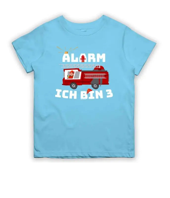 Alarm Ich Bin 3 Feuerwehrauto T-Shirt Kinder Geburtstag - tshirtladen - T-Shirt