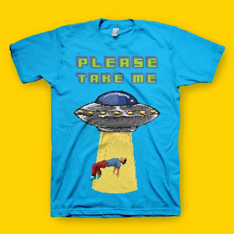 Alien Abduction Herren T-Shirt für Fans von Science Fiction - tshirtladen - 