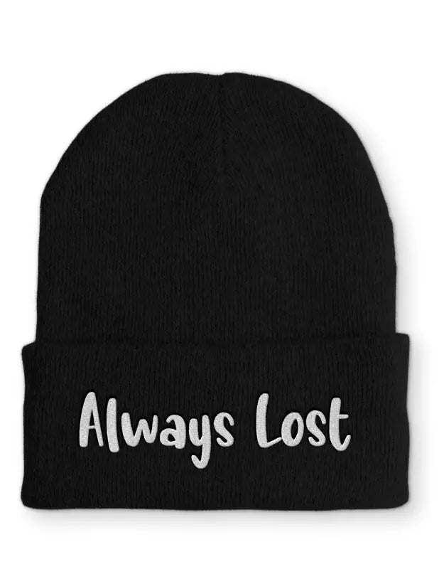 Always Lost Mütze Beanie perfekt für die kalte Jahreszeit - Black