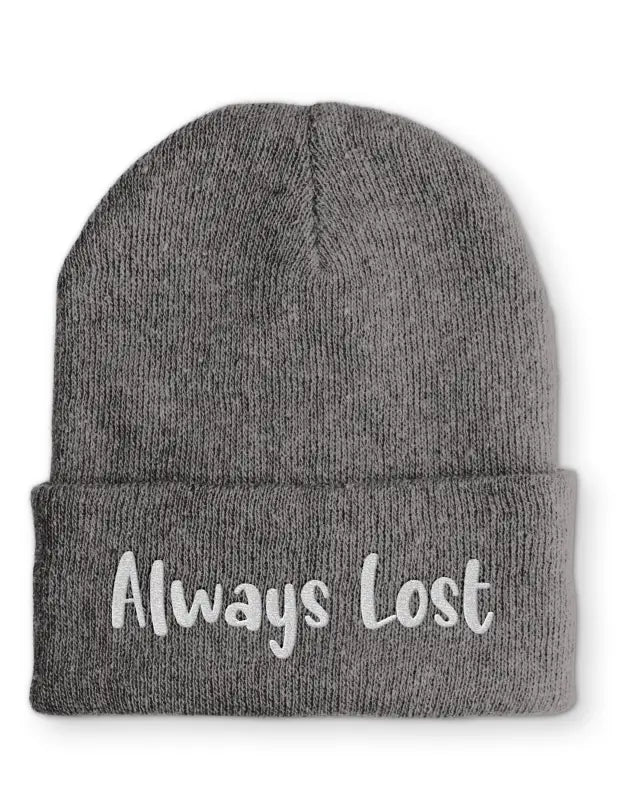 Always Lost Mütze Beanie perfekt für die kalte Jahreszeit - Grey