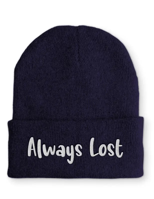 Always Lost Mütze Beanie perfekt für die kalte Jahreszeit - Navy