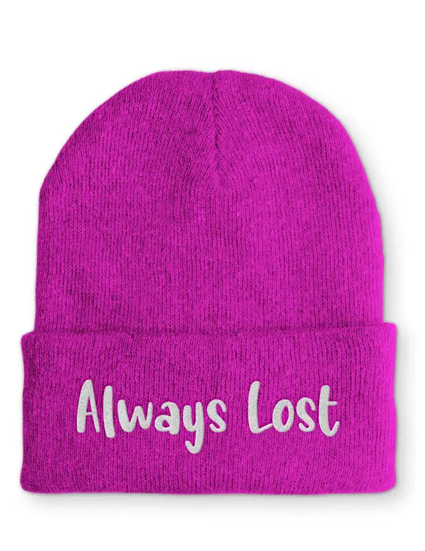 Always Lost Mütze Beanie perfekt für die kalte Jahreszeit - Pink