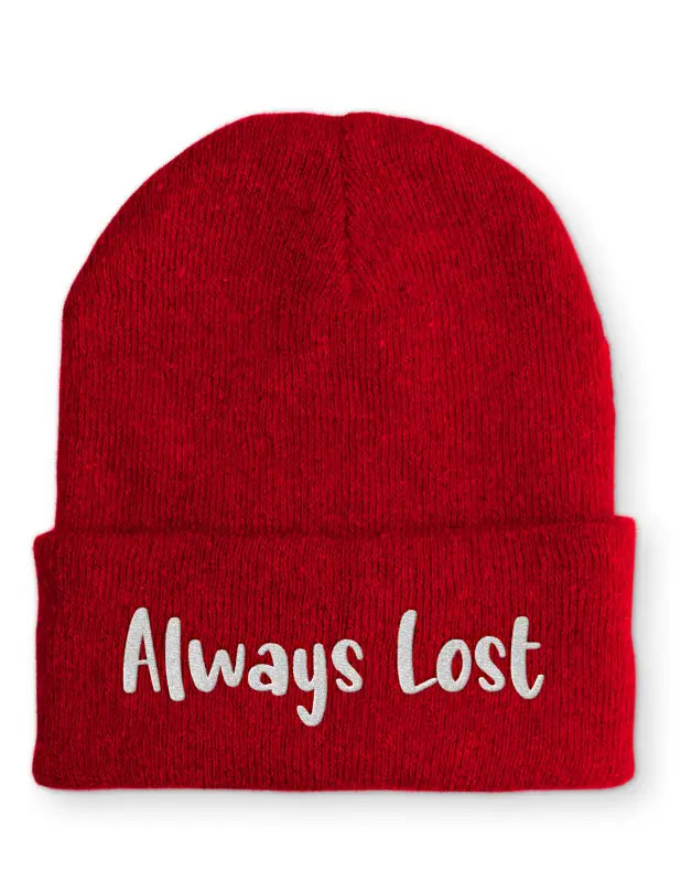 Always Lost Mütze Beanie perfekt für die kalte Jahreszeit - Rot