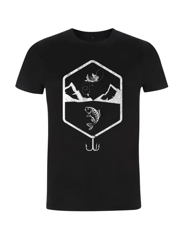 Angler Hexagon Vintage Herren T-Shirt aus 100% Biobaumwolle - tshirtladen - T-Shirt