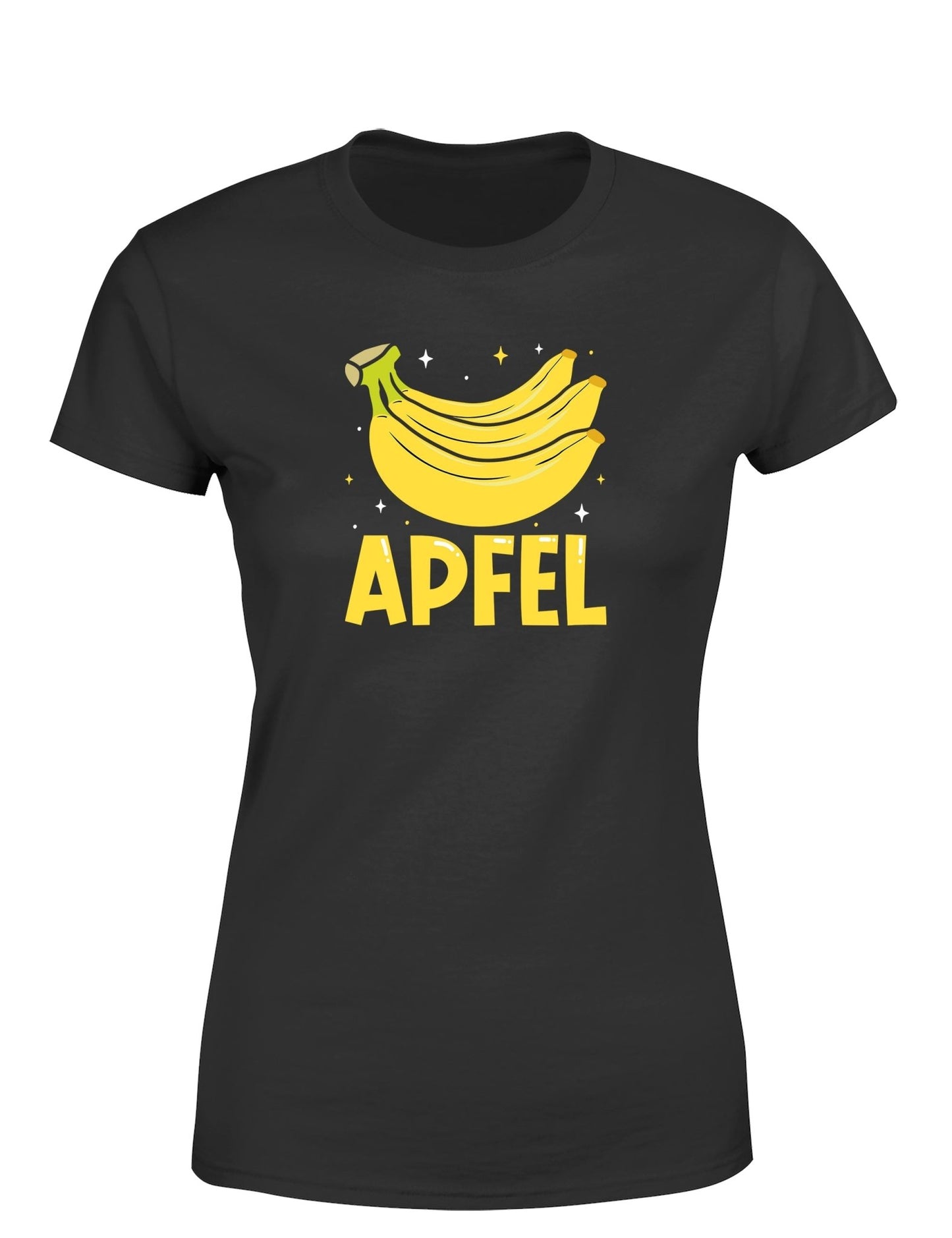 Apfel Banane Party Statement Damen T-Shirt für Spaß und Stil - tshirtladen - T-Shirt