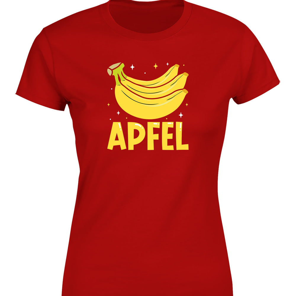 
                      
                        Apfel Banane Party Statement Damen T-Shirt - tshirtladen
                      
                    