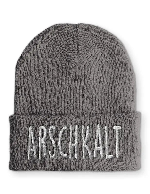 
                  
                    Arschkalt Wintermütze Spruchmütze Beanie perfekt für die kalte Jahreszeit - Grau
                  
                