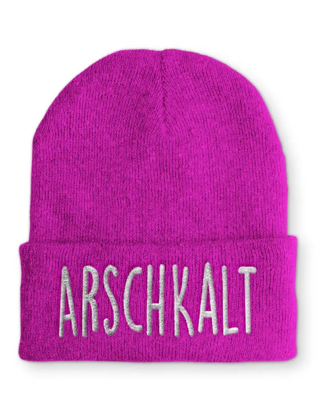 
                  
                    Arschkalt Wintermütze Spruchmütze Beanie perfekt für die kalte Jahreszeit - Pink
                  
                