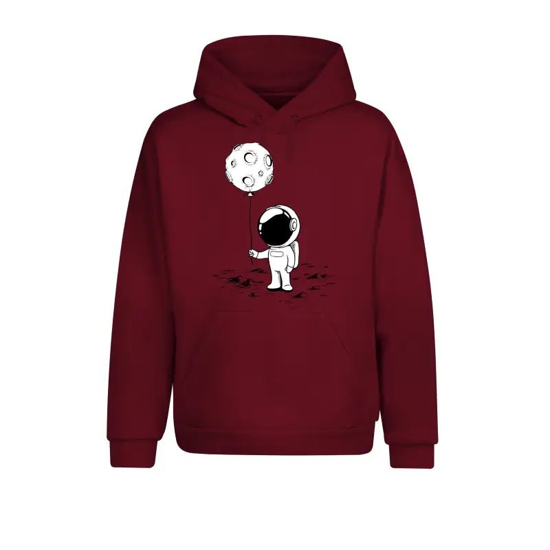 Astronaut Mit Planet Outdoor Hoodie Unisex Für Abenteuer - tshirtladen - 