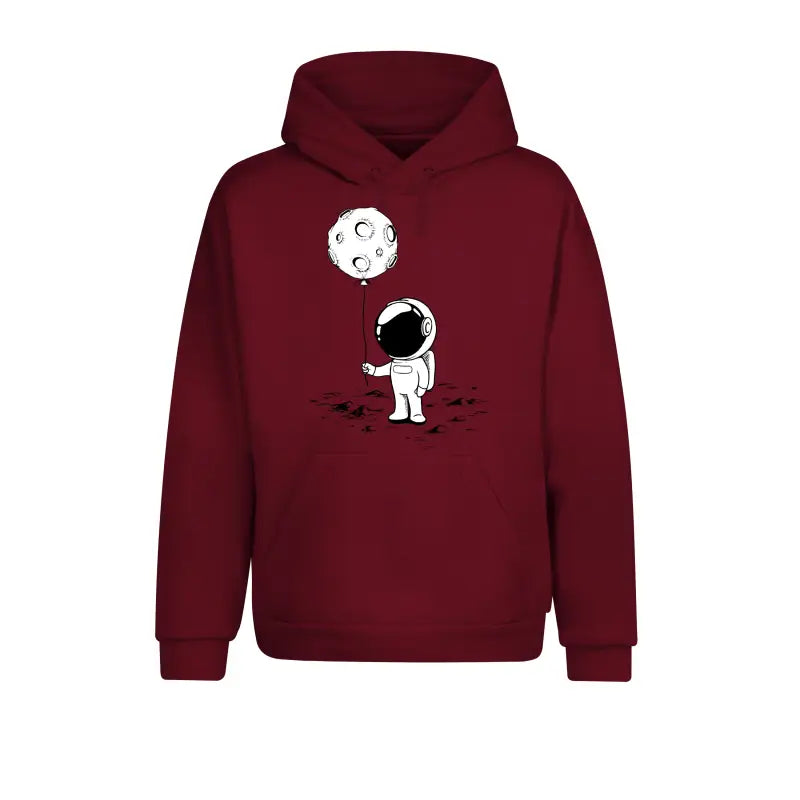 
                      
                        Astronaut mit Planet Outdoor Hoodie Unisex - XS / Burgundy
                      
                    