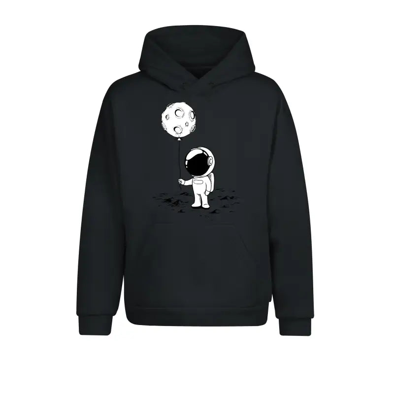 Astronaut mit Planet Outdoor Hoodie Unisex - XS / Charcoal (Heather)