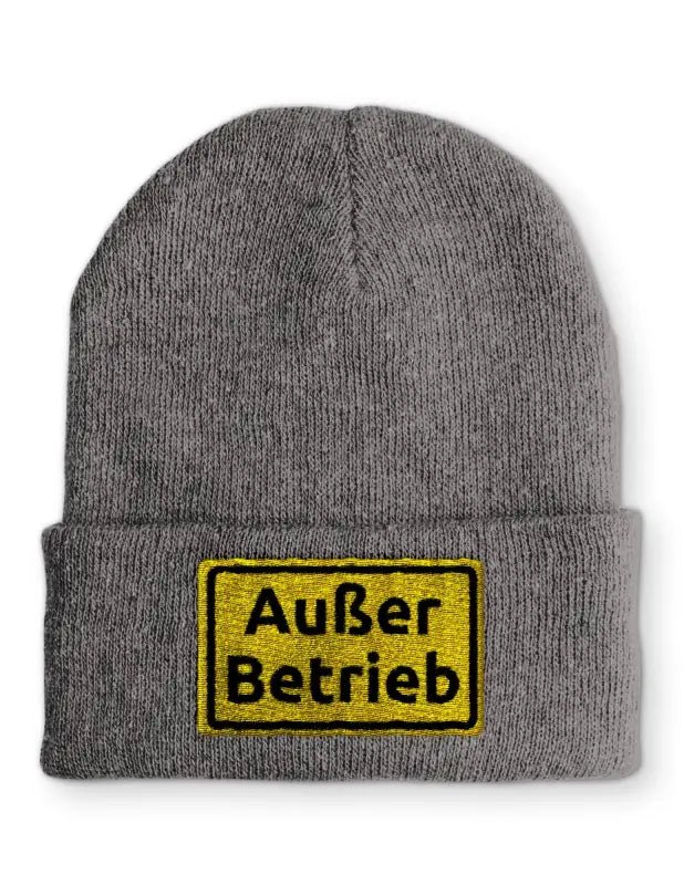 Außer Betrieb Wintermütze Spruchmütze Beanie perfekt für die kalte Jahreszeit - tshirtladen - 