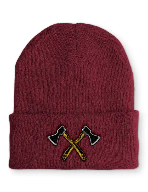 
                      
                        Axt Holzfäller Wintermütze Spruchmütze Beanie perfekt für die kalte Jahreszeit - Bordeaux
                      
                    