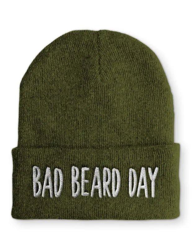 Bad Beard Day Wintermütze Wintermütze Spruchmütze Beanie perfekt für die kalte Jahreszeit - tshirtladen - 
