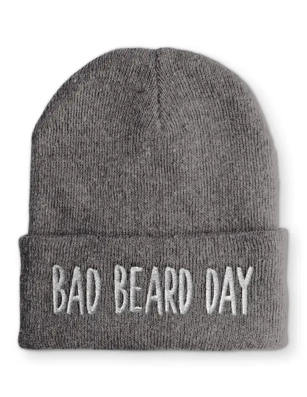 Bad Beard Day Wintermütze Wintermütze Spruchmütze Beanie perfekt für die kalte Jahreszeit - tshirtladen - 