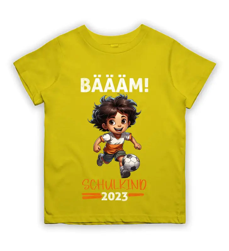 
                      
                        BÄÄM! Schulkind 2023 Jungs Kinder T - Shirt - 92 - 98 / Gelb
                      
                    