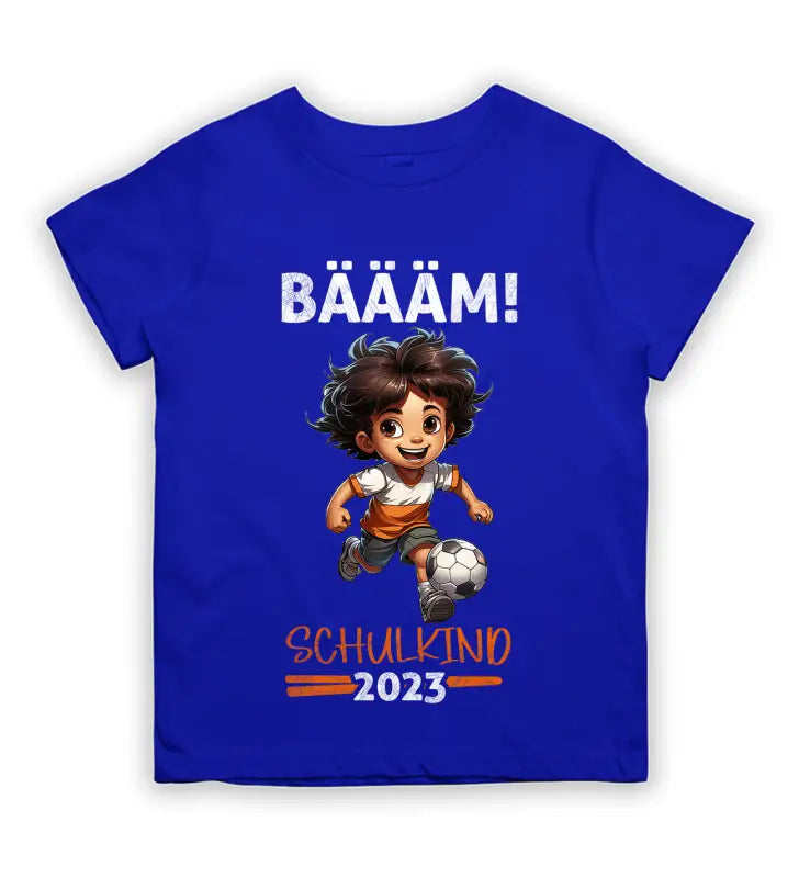 BÄÄM! Schulkind 2023 Jungs Kinder T - Shirt - 92 - 98 / Royal