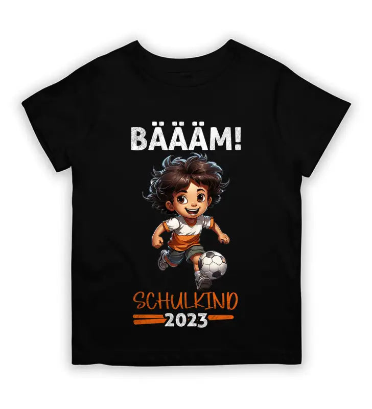 BÄÄM! Schulkind 2023 Jungs Kinder T - Shirt - 92 - 98 / Schwarz