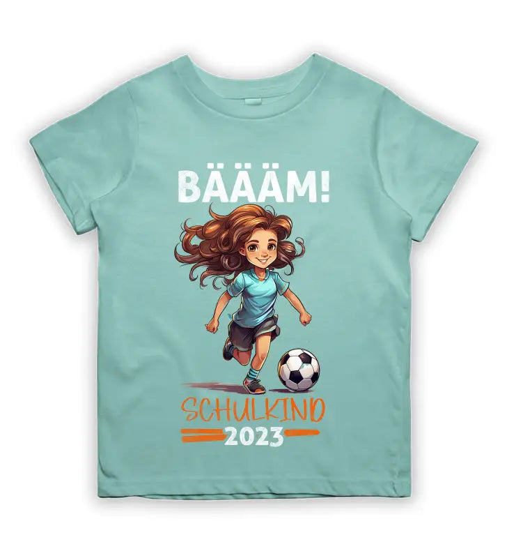 
                      
                        BÄÄM! Schulkind 2023 Mädchen Kinder T - Shirt - 92 - 98 / Light Blue
                      
                    