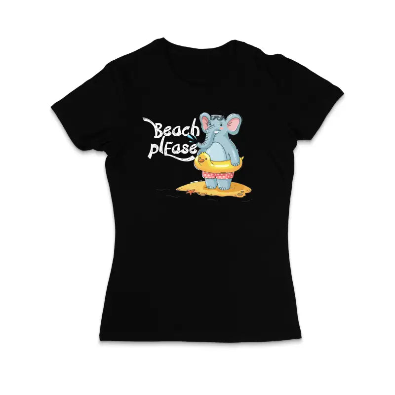 
                      
                        Beach Please Urlaub Statement Damen T - Shirt - S / Schwarz
                      
                    