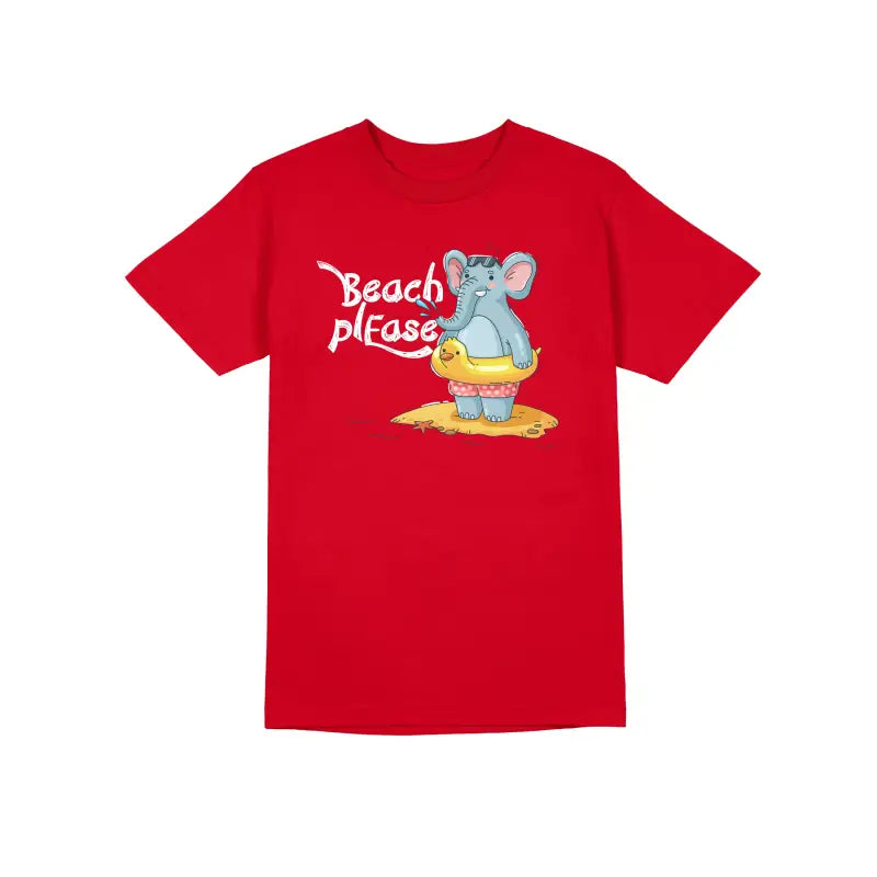 Beach Please Urlaub Statement Herren T - Shirt - S / Rot
