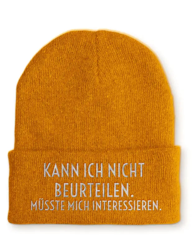 
                      
                        Beanie Mütze Kann ich nicht beurteilen. Müsste mich interessieren. Statement mit Spruch - Mustard
                      
                    