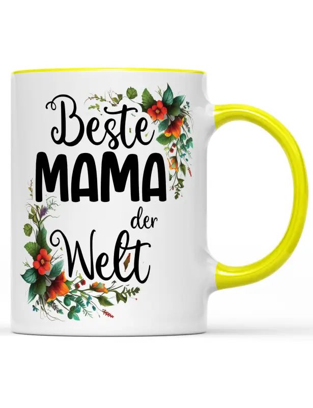 Beste Mama der Welt Tasse - Gelb