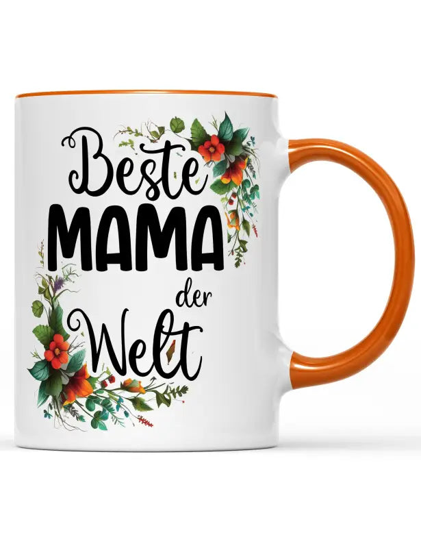 Beste Mama der Welt Tasse - Orange
