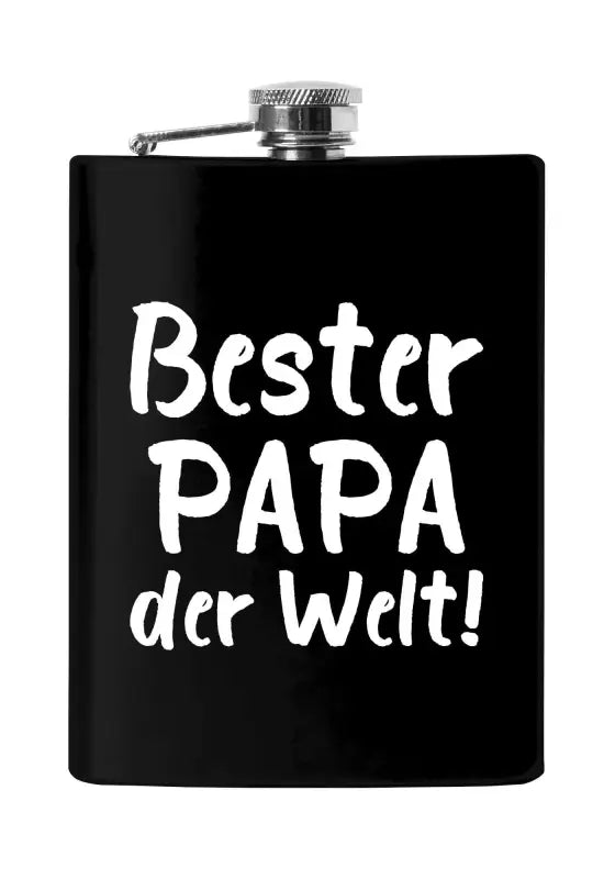 Bester PAPA der Welt!  Flachmann schwarz