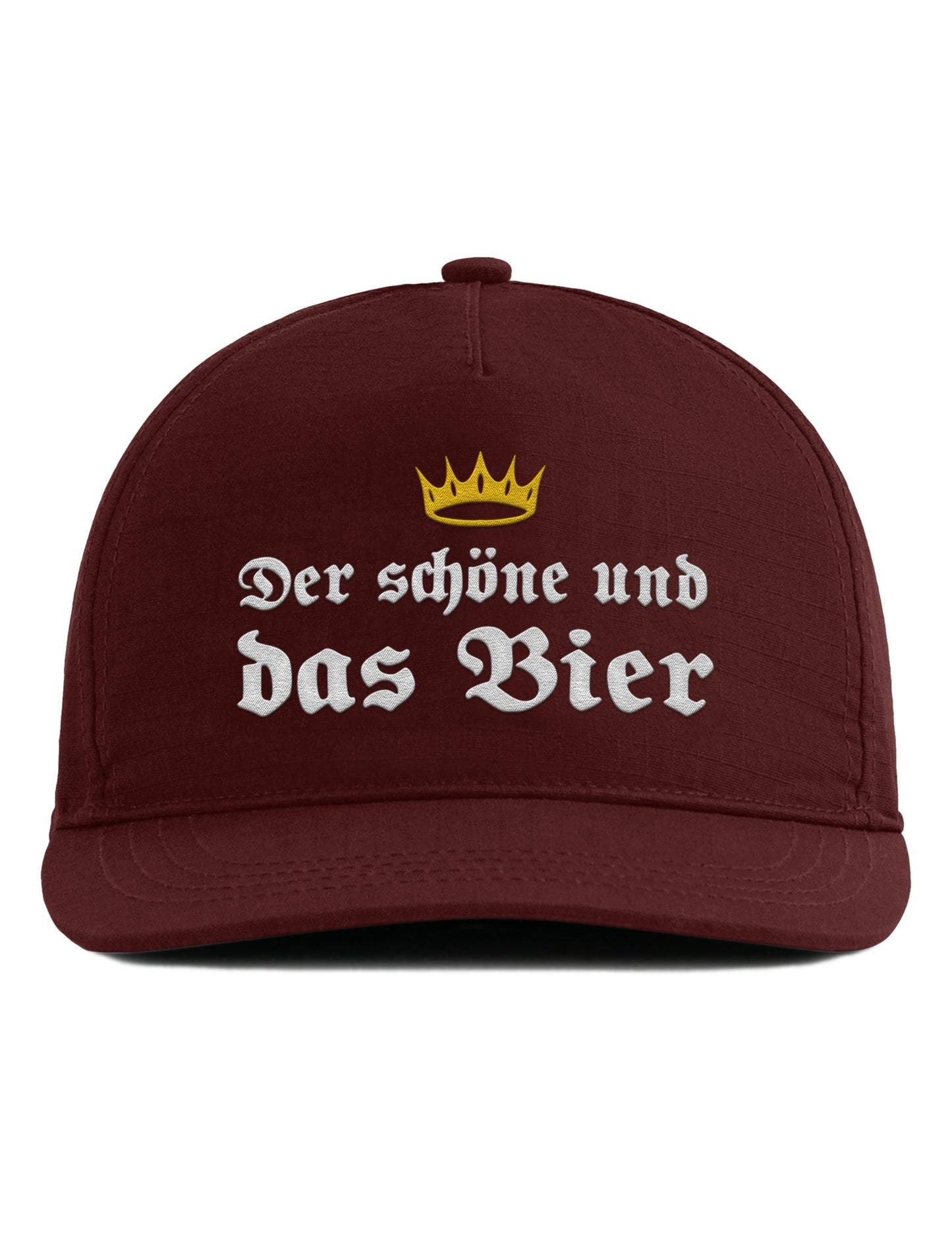 Bestickte Snapback Cap – Der schöne und das Bier – Unisex - tshirtladen - Cap