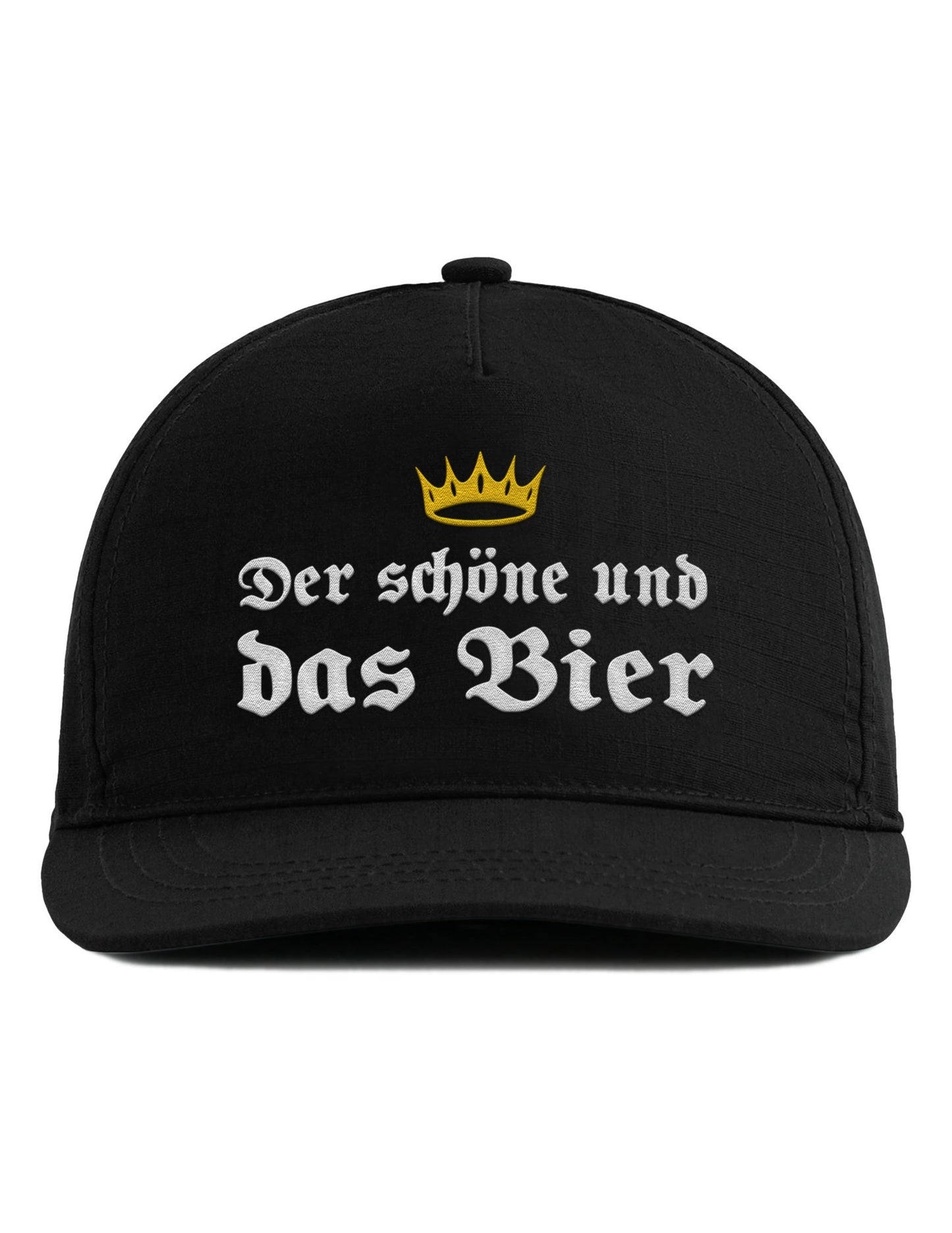 Bestickte Snapback Cap – Der schöne und das Bier – Unisex - tshirtladen - Cap