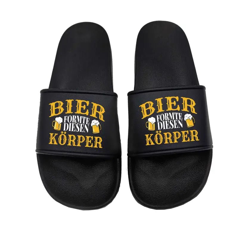 Bier formte diesen Körper perfekt für Urlaub und Strand unsere lustigen Badelatschen - tshirtladen - Badelatschen