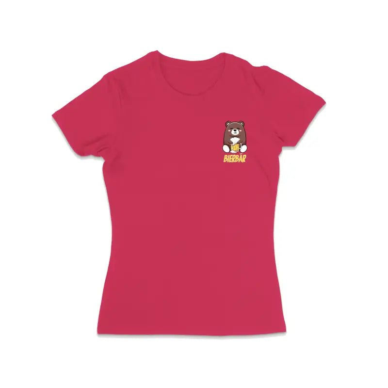 Bierbär Bierfashion Damen T - Shirt - S / Bright Pink