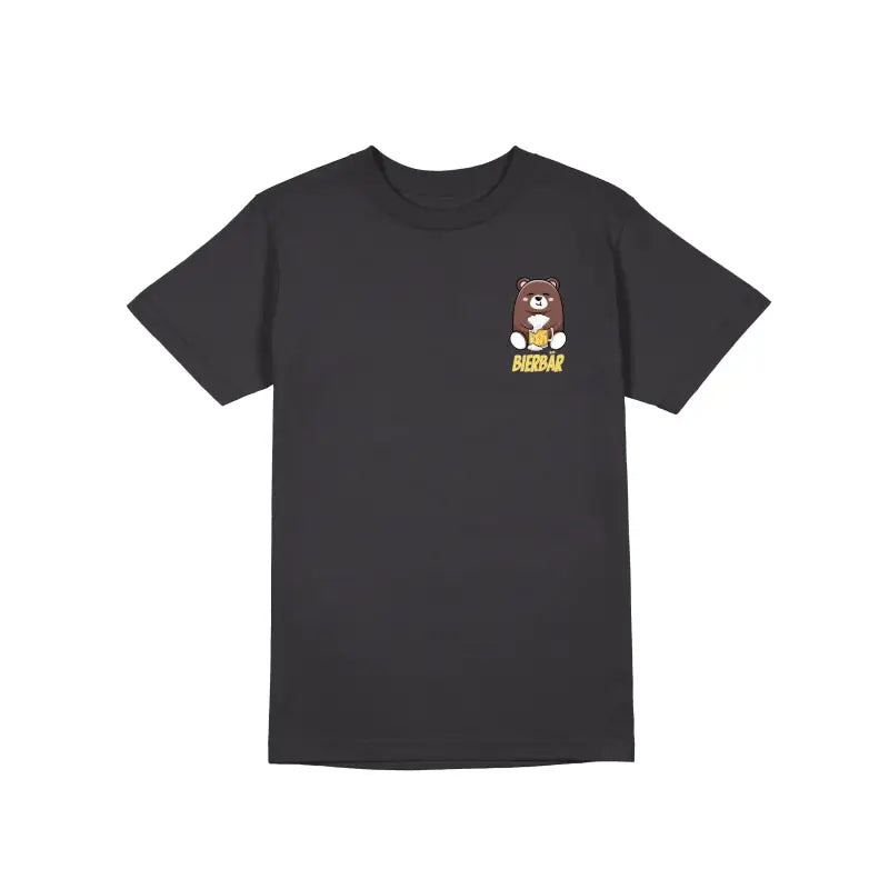 Bierbär Bierfashion Herren Unisex T - Shirt - S / Dunkelgrau