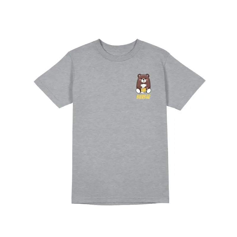 Bierbär Bierfashion Herren Unisex T - Shirt - S / Grau