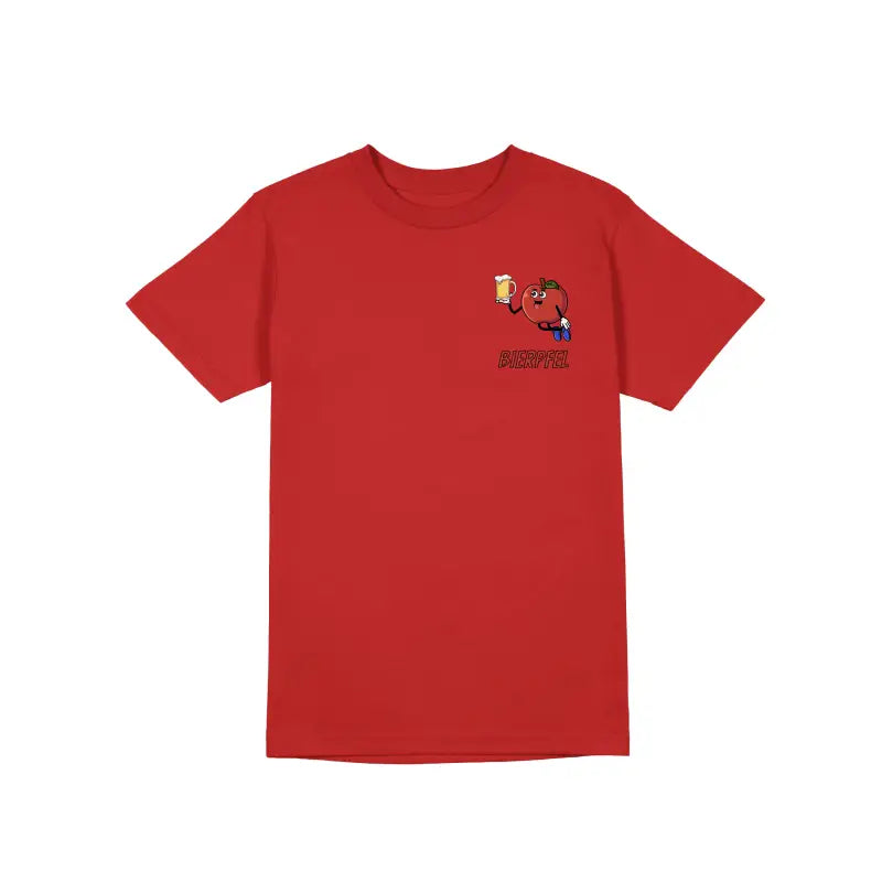 Bierpfel Bierfashion Herren Unisex T - Shirt - S / Rot