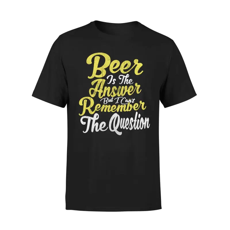 Biervereinigung Herren T - Shirt BEER IS THE ANSWER - S / Schwarz