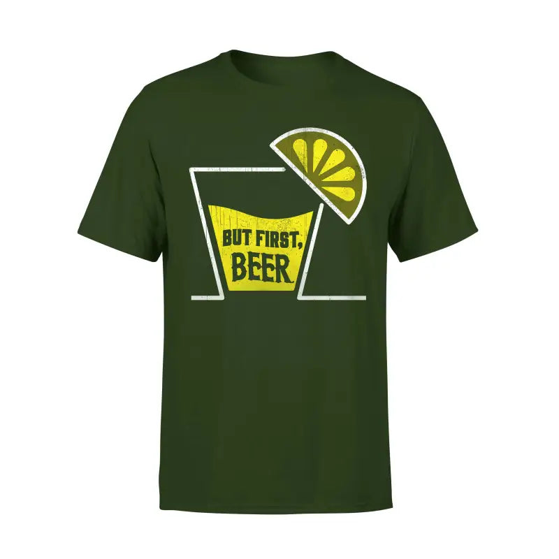 Biervereinigung Herren T - Shirt BUT FIRST BEER - S / Dunkelgrün